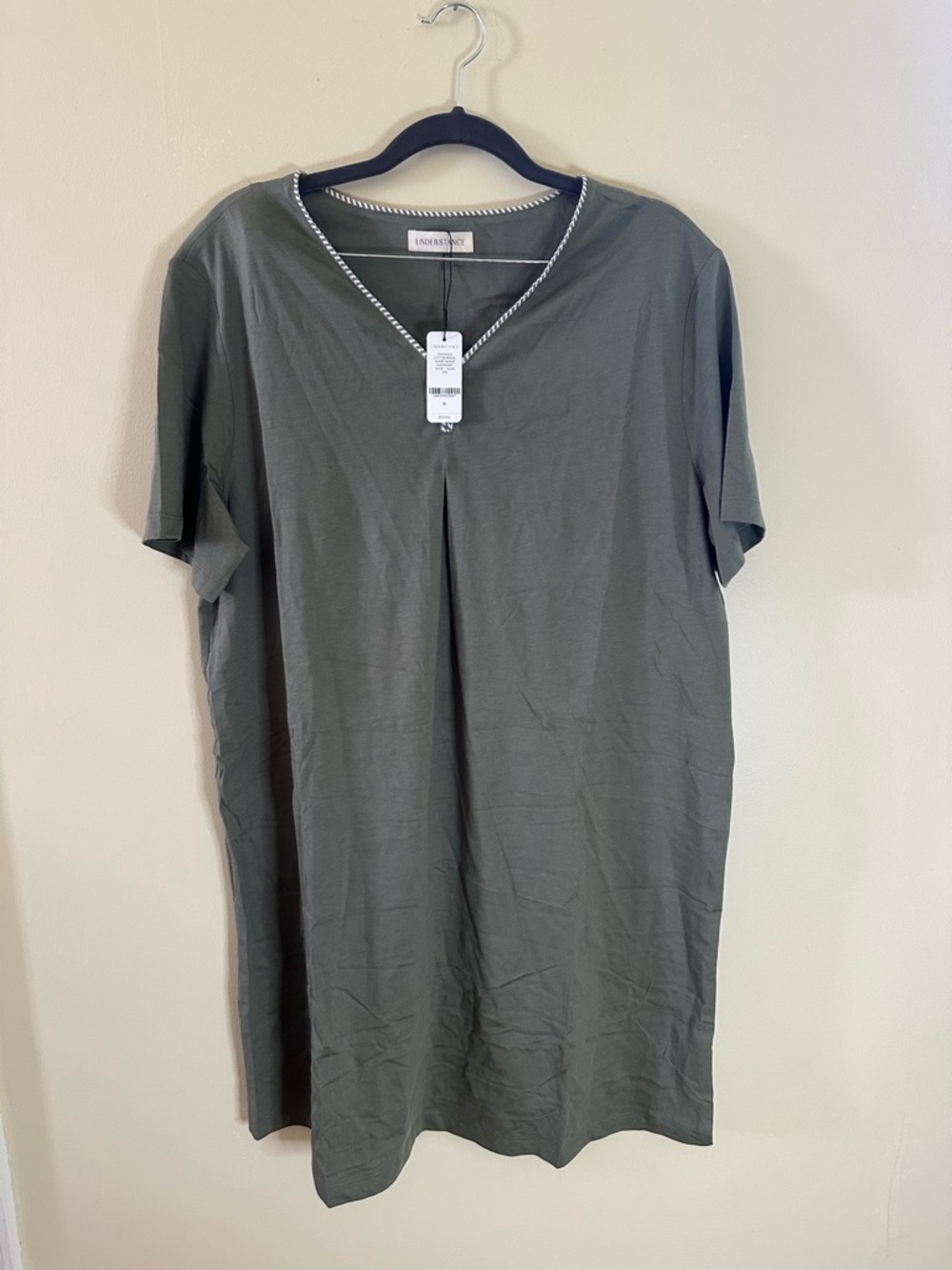 Understance Minimalist Eco Soft Sleepwear T-Shirt Dress NWT M/L